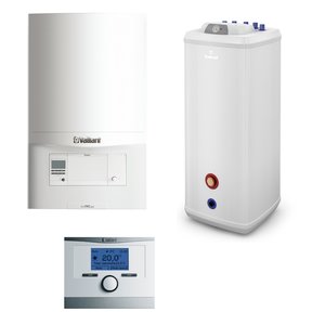 Pakiet VC eco TEC pro 146 + Vulcan 140 l stojący + czujnik temperatury c.w.u. + regulator calorMATIC 350